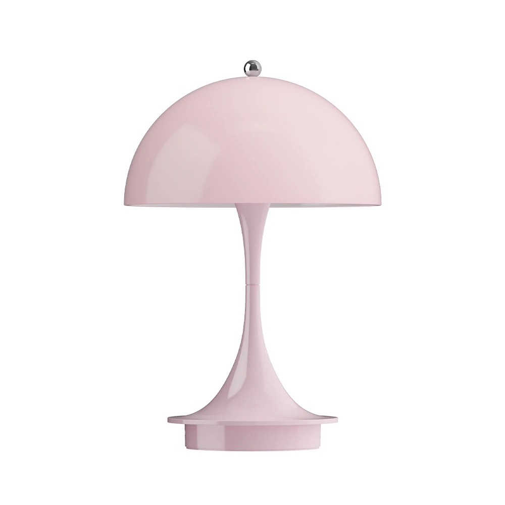 Pink portable table lamp