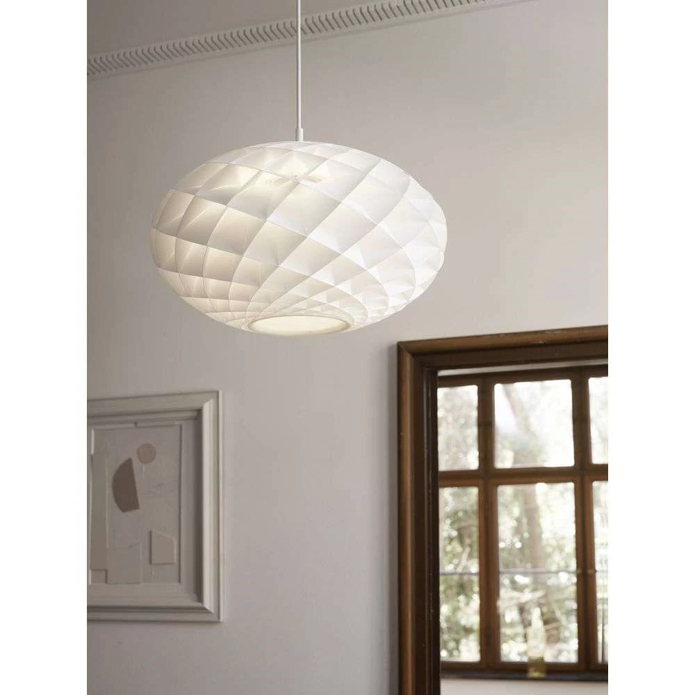 Patera Oval Pendant Matt White Louis Poulsen