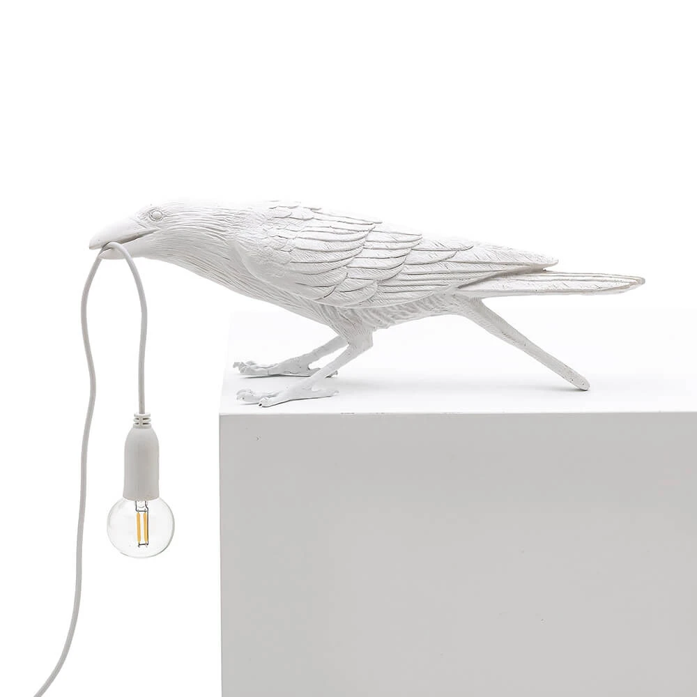 Bird Lamp Playing Outdoor White - - Buy online