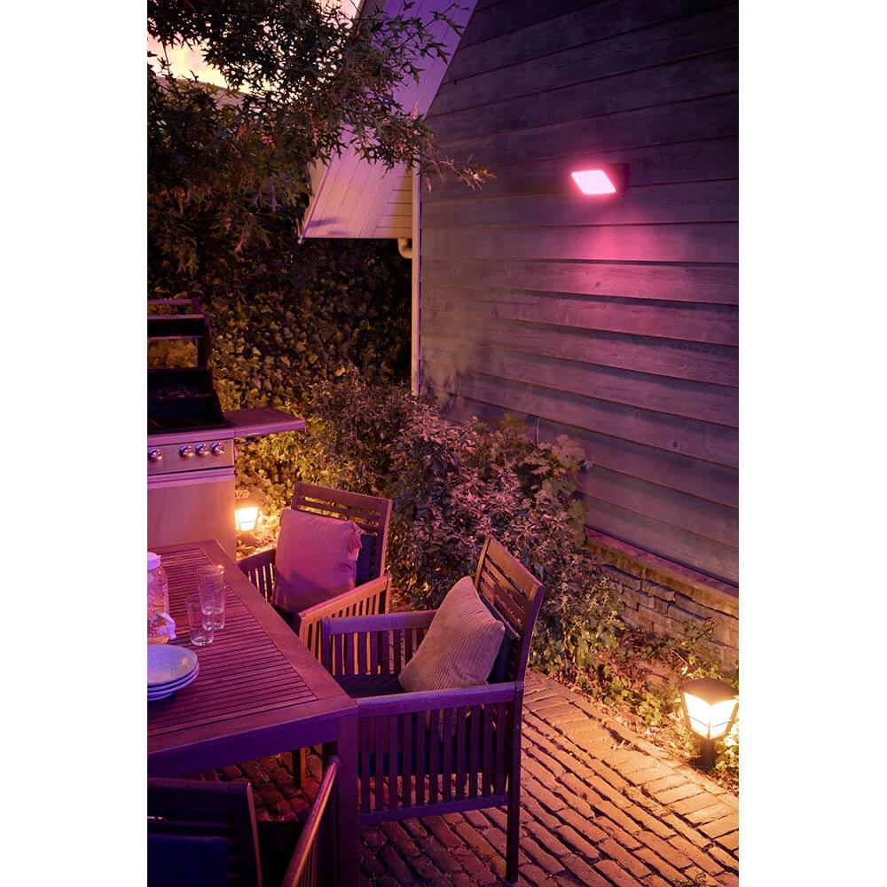 Discover Hue Outdoor Wall Lamp White Color Amb. Philips Hue