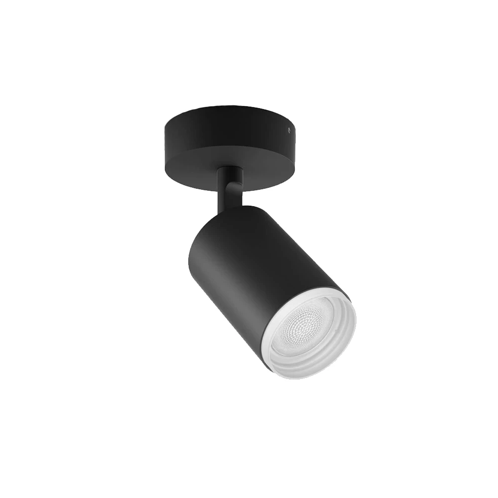 Fugato Spot Black 4 pcs. Bluetooth White/Color Amb. - Philips Hue