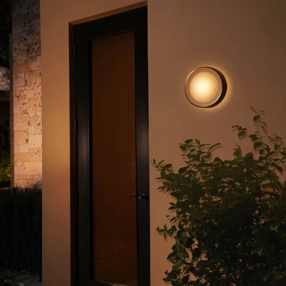 Daylo Outdoor Wall Lamp White Color Amb. Inox Philips Hue