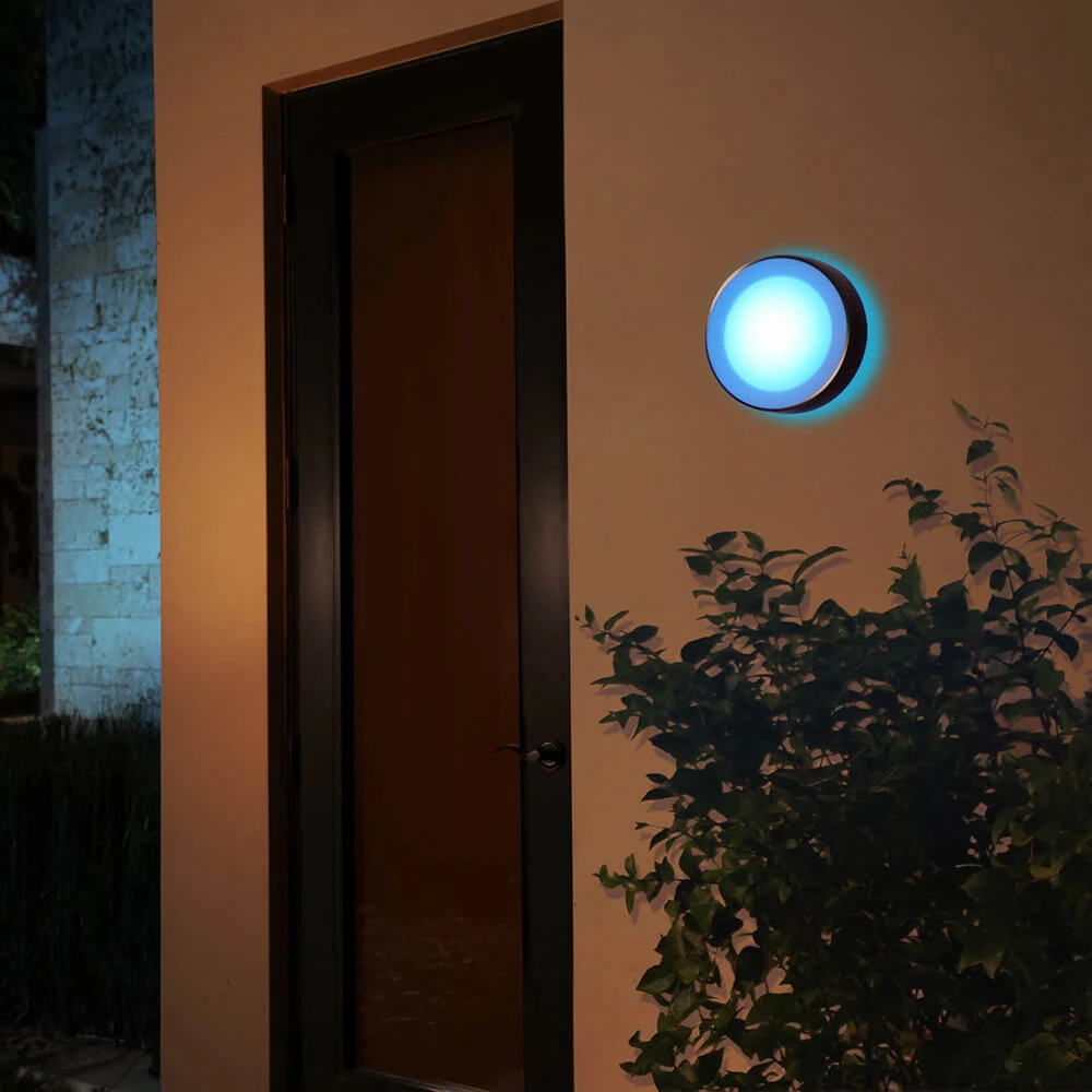 Daylo Outdoor Wall Lamp White/Color Amb. Inox - Philips Hue - Buy online