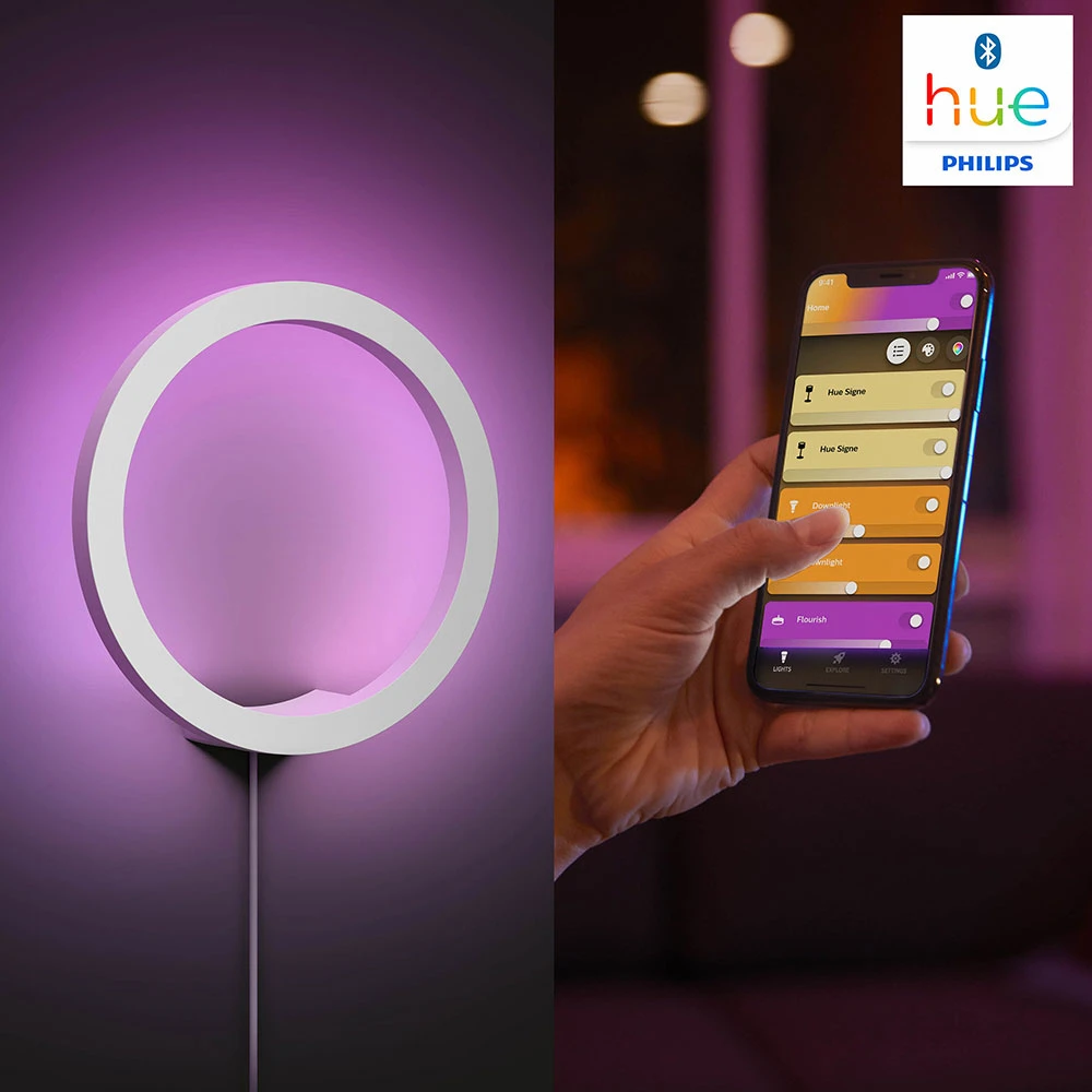 Sana Hue Wall Lamp White Bluetooth White/Color Amb. - - Buy online