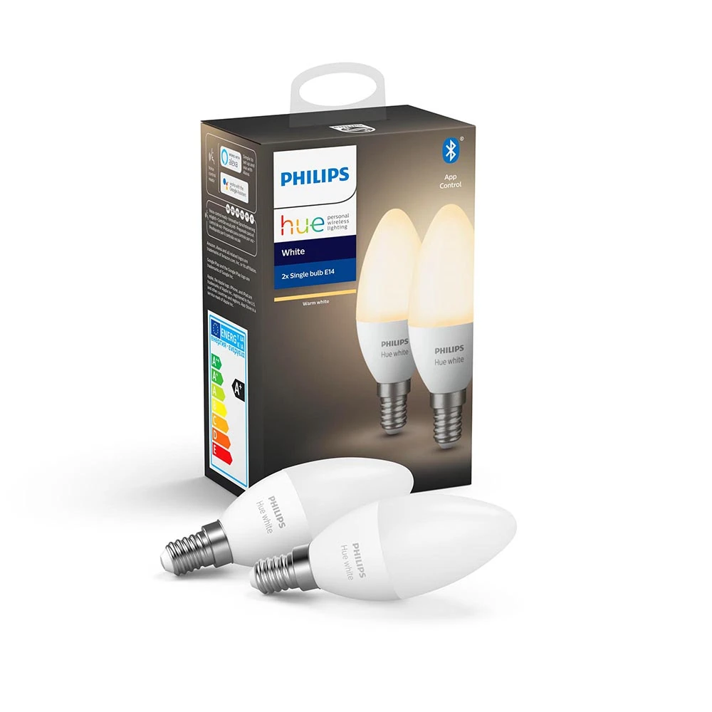 Philips Hue White 5.5W Bluetooth E14 Bulbr 2 Stck. - Philips Hue