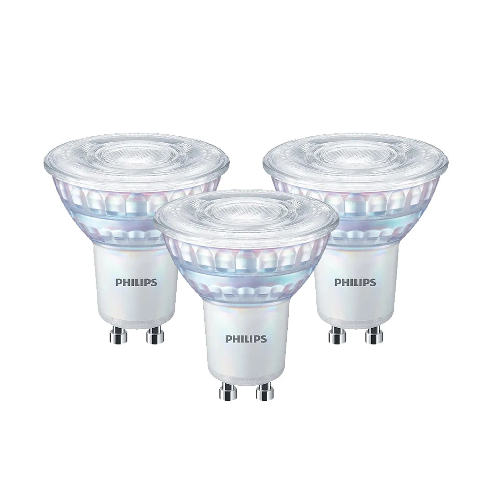 3-pack Bulb LED Dimmable 3,8W GU10 - Philips