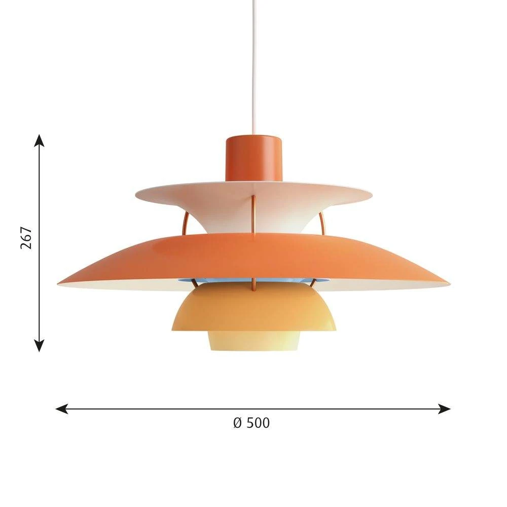 PH 5 Pendant Hues Of Orange Louis Poulsen Buy online