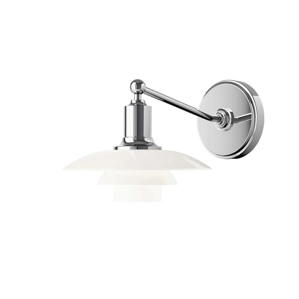 PH 2 1 Wall Lamp Hardwired White Opal Glass Louis Poulsen Buy online