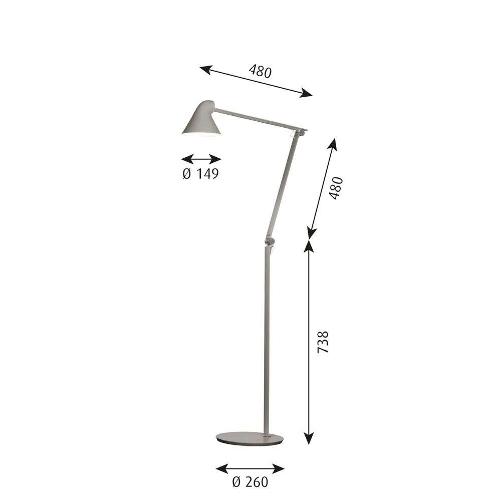 NJP Floor Lamp, Black - Louis Poulsen @ RoyalDesign