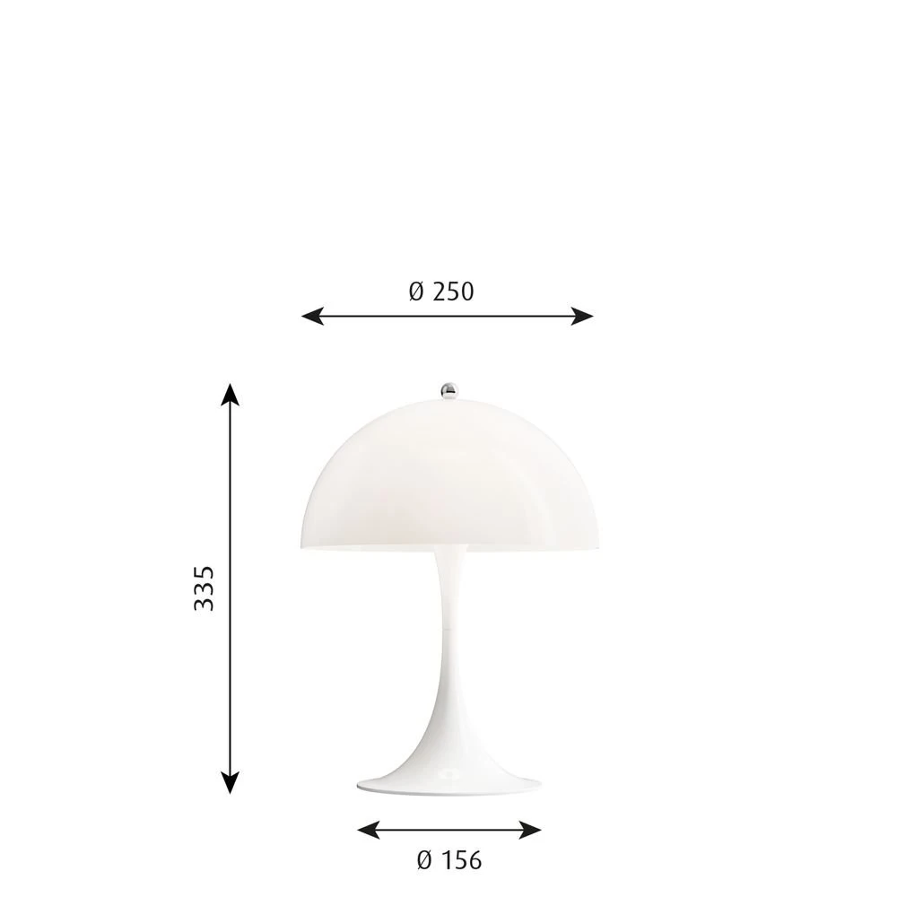 Panthella 250 Table Lamp Opal Louis Poulsen