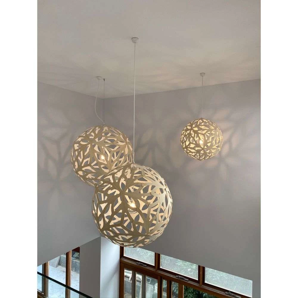 Floral Pendant O60 Black David Trubridge