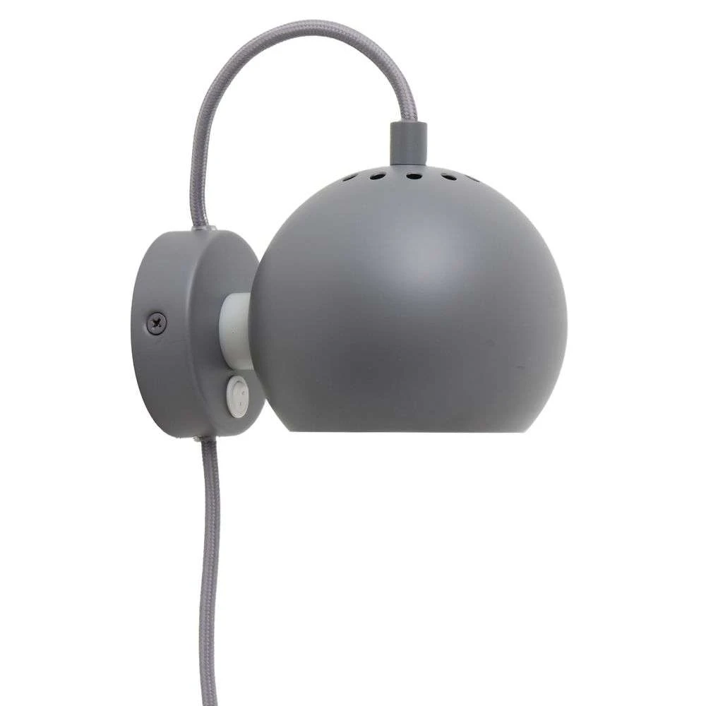Ball Wall Lamp Matt Light Grey Frandsen Buy online