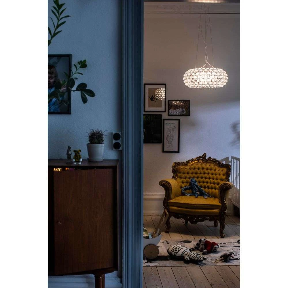 Caboche Plus LED Medium Pendant 3 2m Transparent Foscarini Buy online