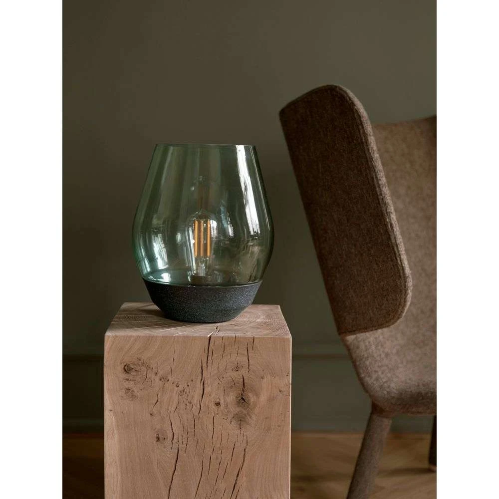 Glass bowl table lamp hot sale