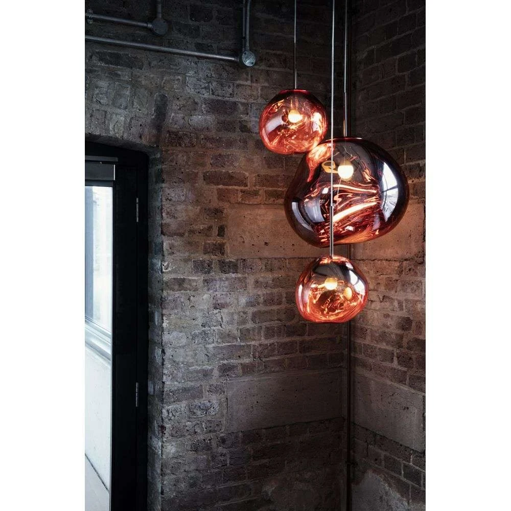 stenografi Smøre Lake Taupo Melt Trio Round LED Pendant Copper - Tom Dixon - Buy online