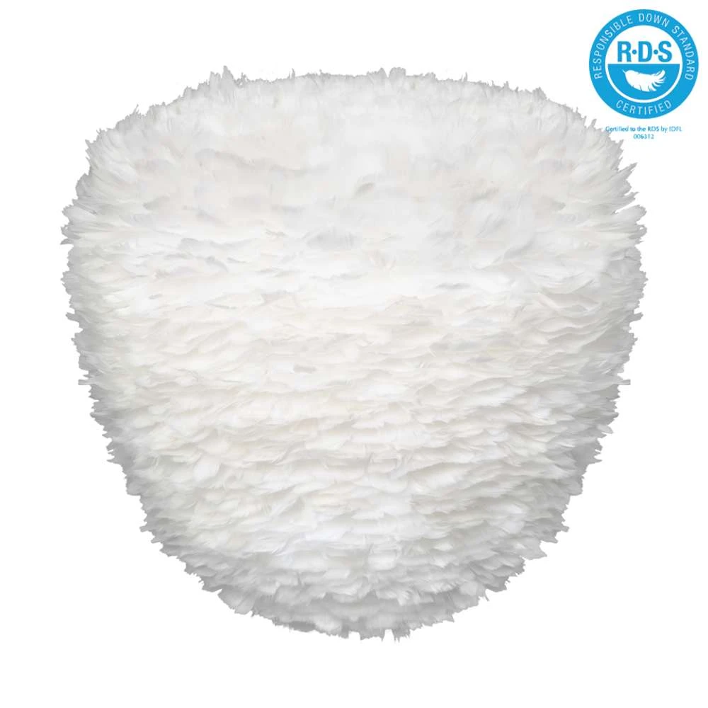 Large white 2025 feather lamp shade