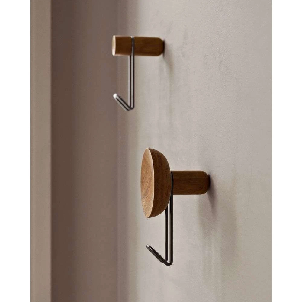 Around wall hanger (Small) - Black/Satin brass – WOUD - International