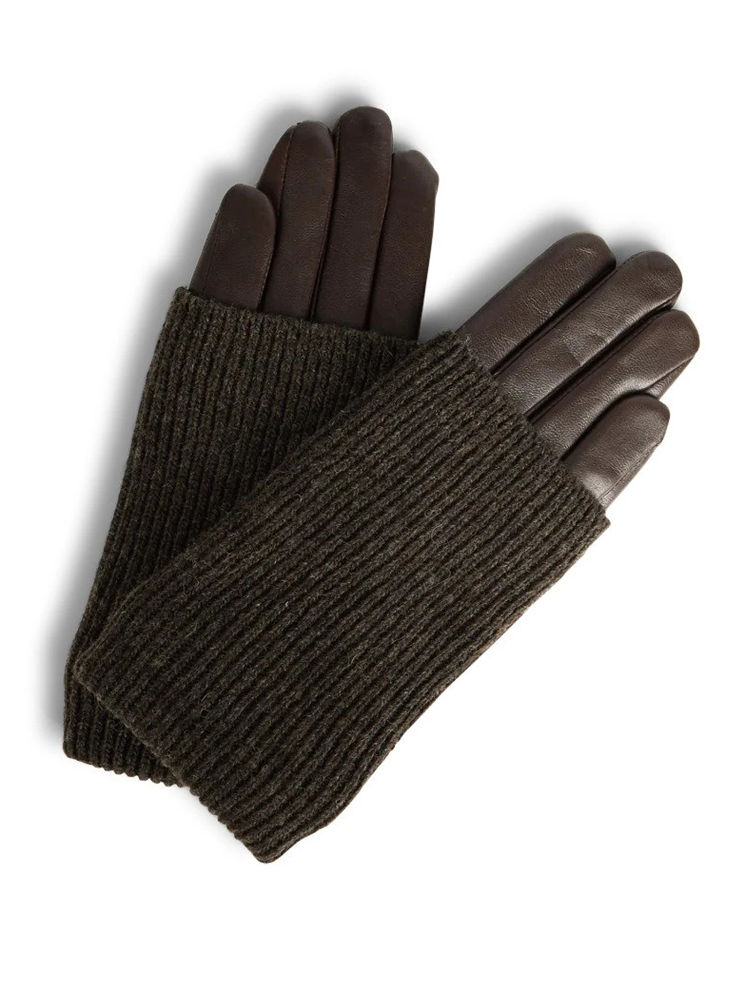 Markberg Handske - Stilfuld strik mørkebrun