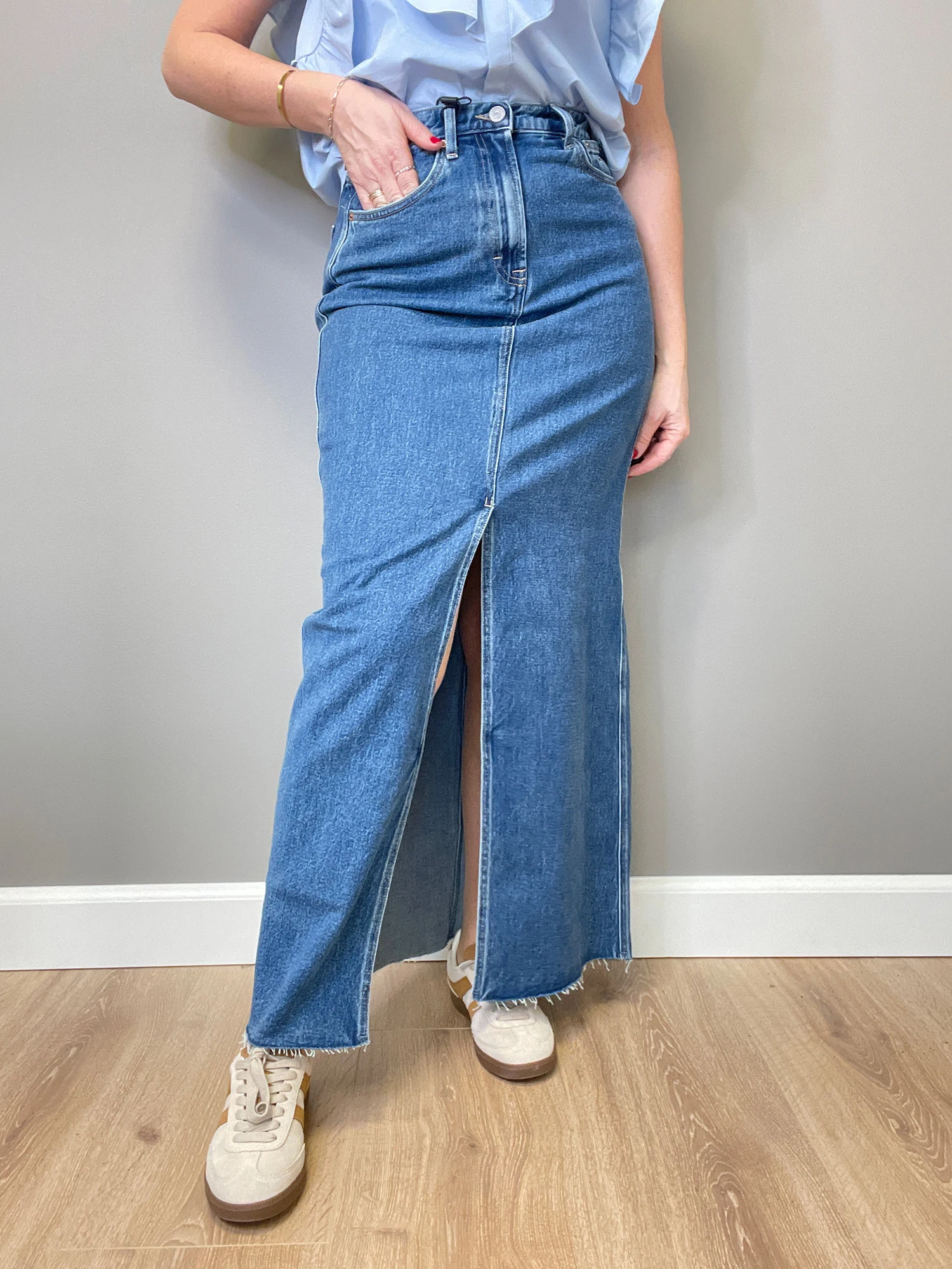 Maddie Mid Rise Bootcut Jeans, Denim