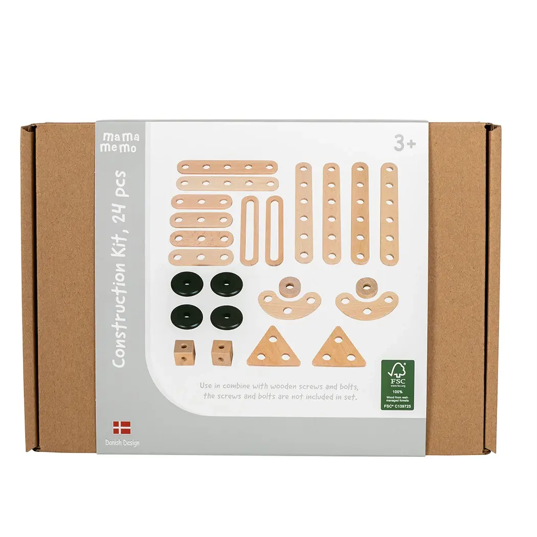 Geemo Building Set CONSTRUCTION KIT, WOOD