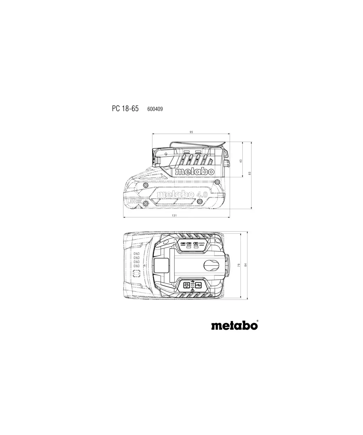 Metabo Adapter PC 18-65 Power-Charger