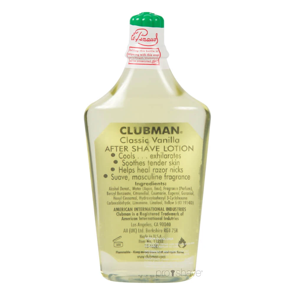 Aftershave Vanilla Classic in 177 from Pinaud Clubman