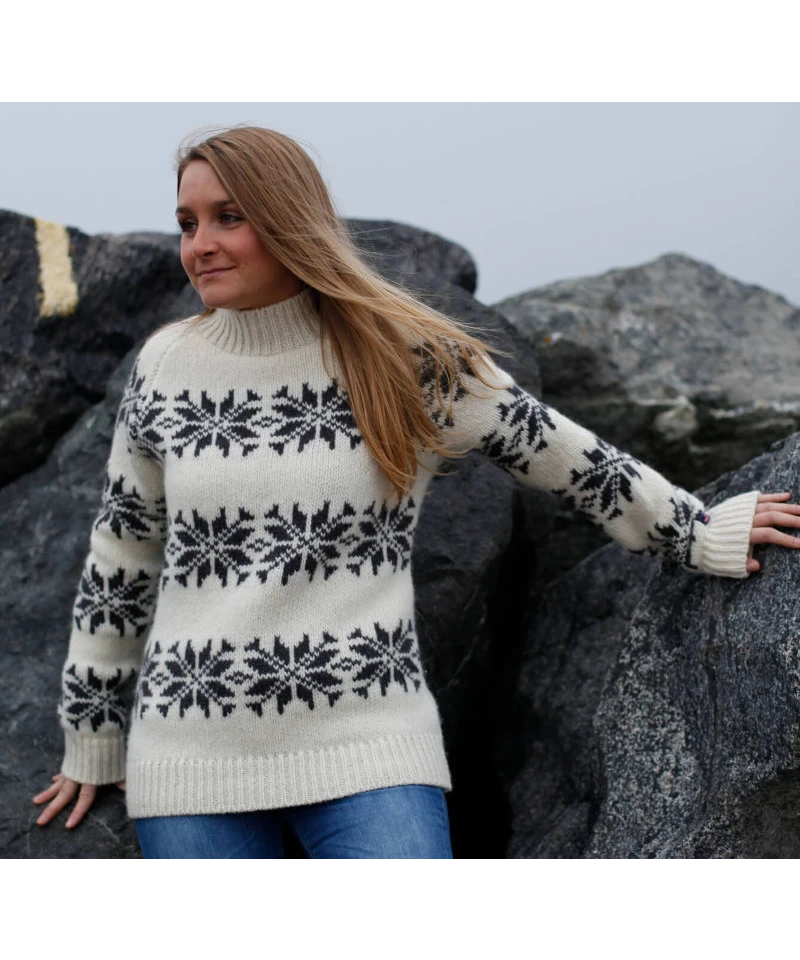 anekdote Mordrin filosofisk Norwool islænder sweater - dame