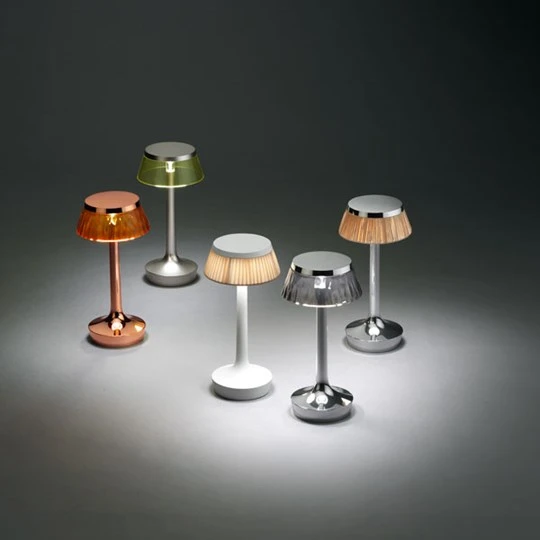 Bon Jour Unplugged Table Lamp White Soft Flos