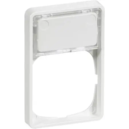 Ramme LK Fuga baseline 50 1,5 modul med tekstmodul hvid