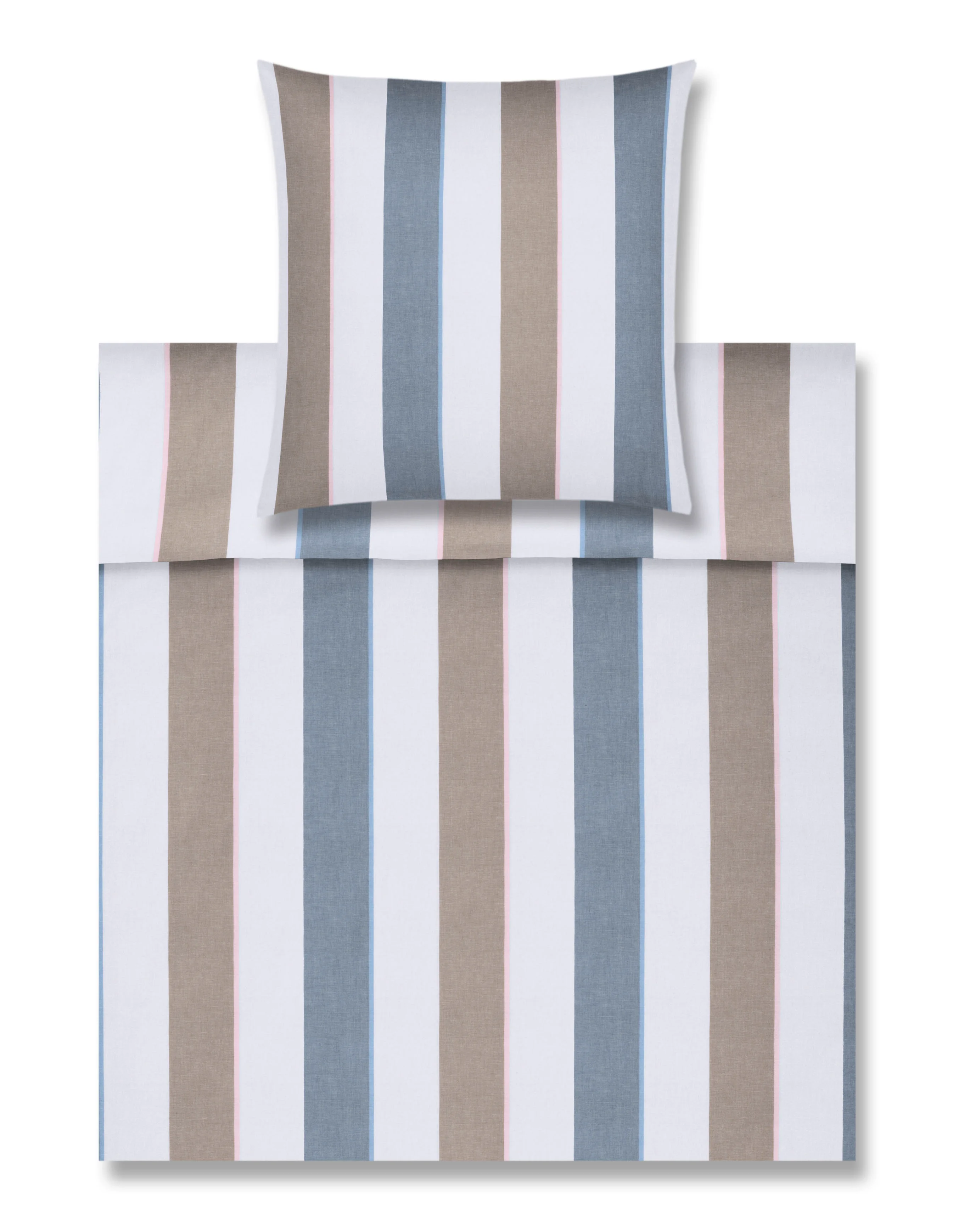 fure Elendig talsmand Udsalg på stribet sengetøj, 140 x 220 cm, gul og grønne striber – Søvn &  Comfort
