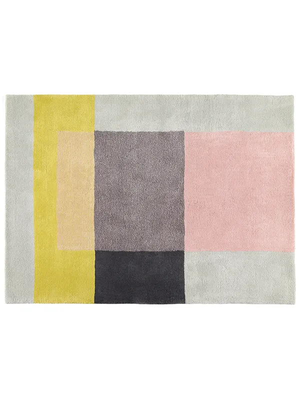 Adept billig fond HAY Colour tæppe | Køb HAY Carpet i grå/rose/gul her