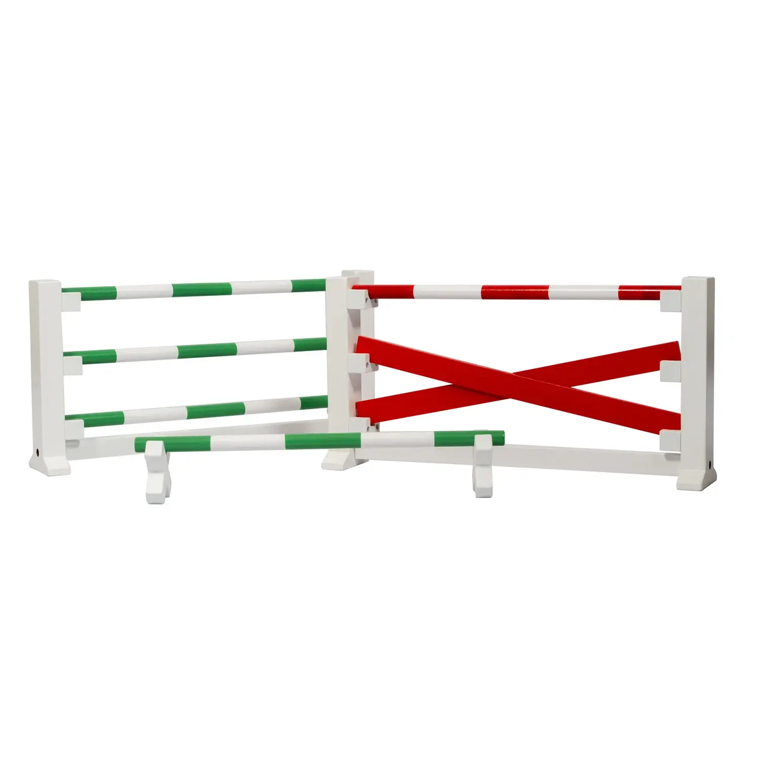 Cuddle pony Jump Crossed Rails- red and white