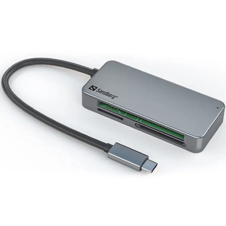 Kortlæser Sandberg USB-C Multi Pro Køb billigt på
