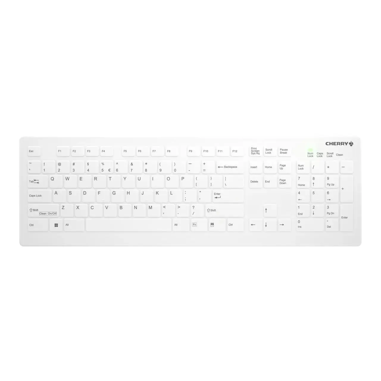 Trådløs tastatur Cherry Active Key Flat Profile Wireless Hygiene ...