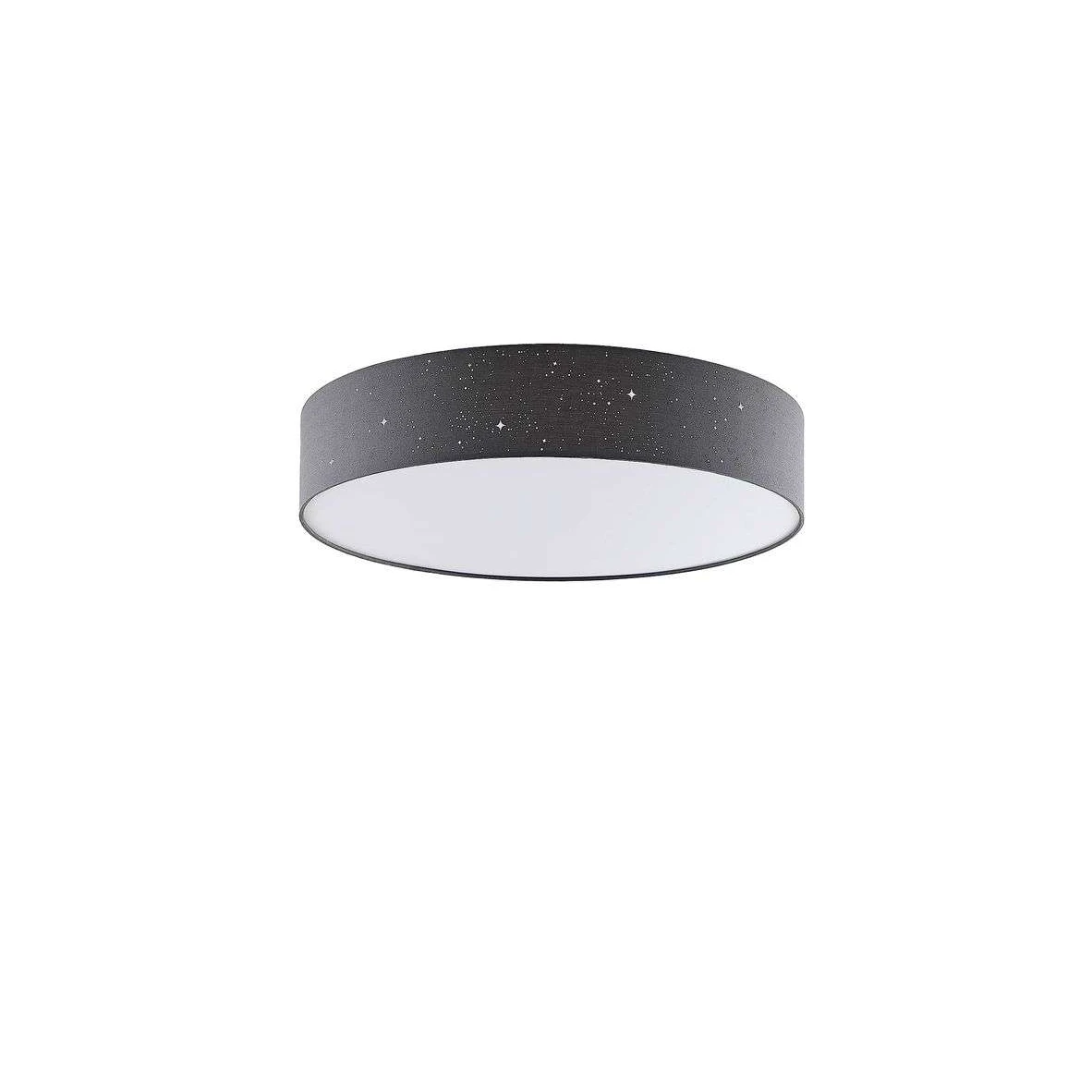 Lindby Ellamina plafonnier LED, 60 cm, gris clair
