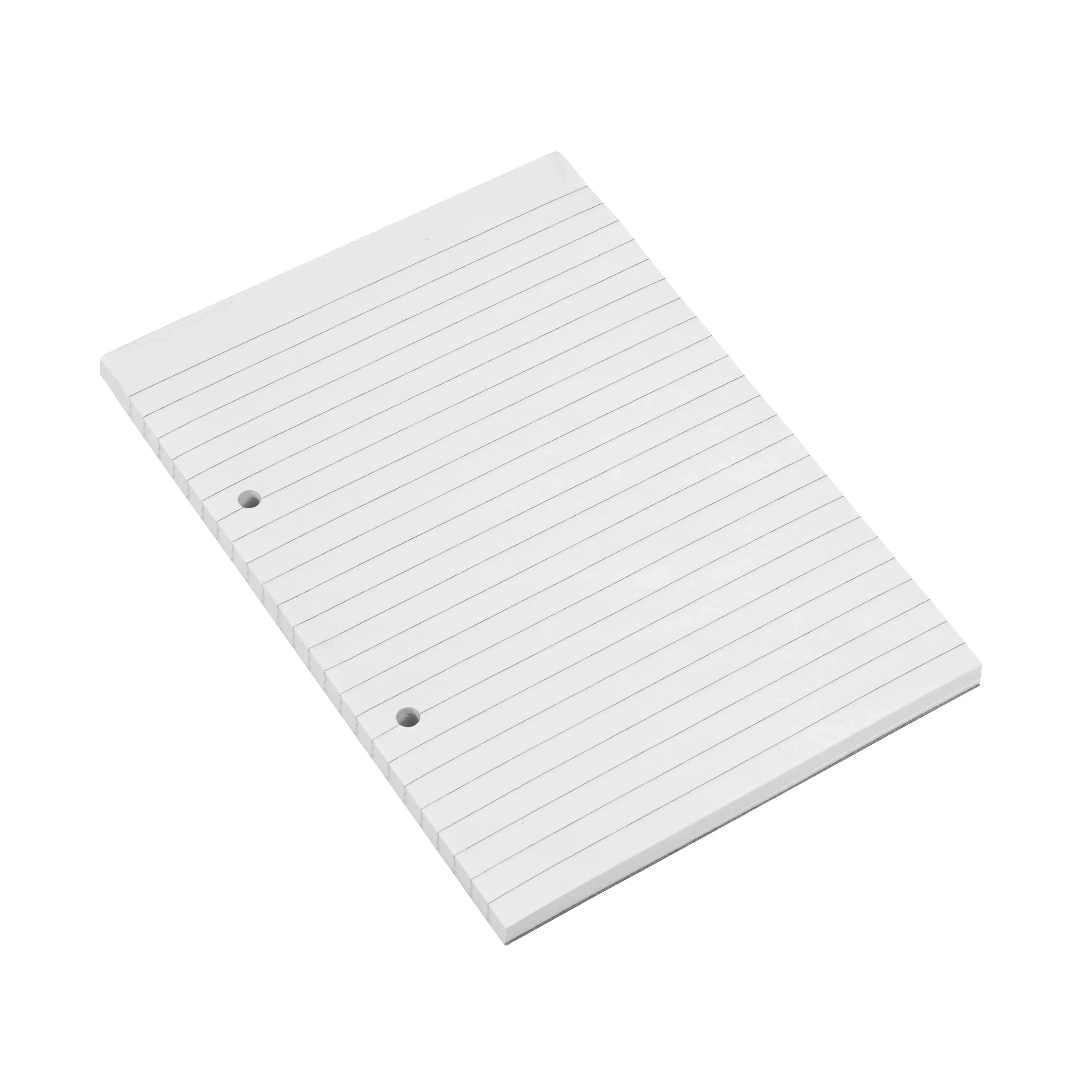 Notesblok A5 hvid linieret toplimet 60g m/2 huller - 5 stk - Køb ...