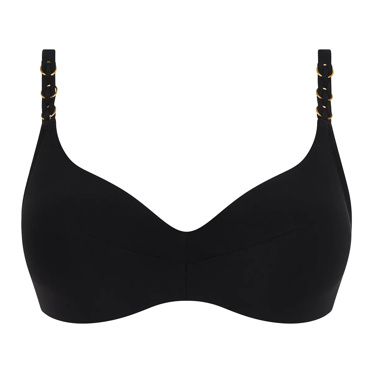 Chantelle Emblem Bikini Top avec renfort, noir • Prix 83.6