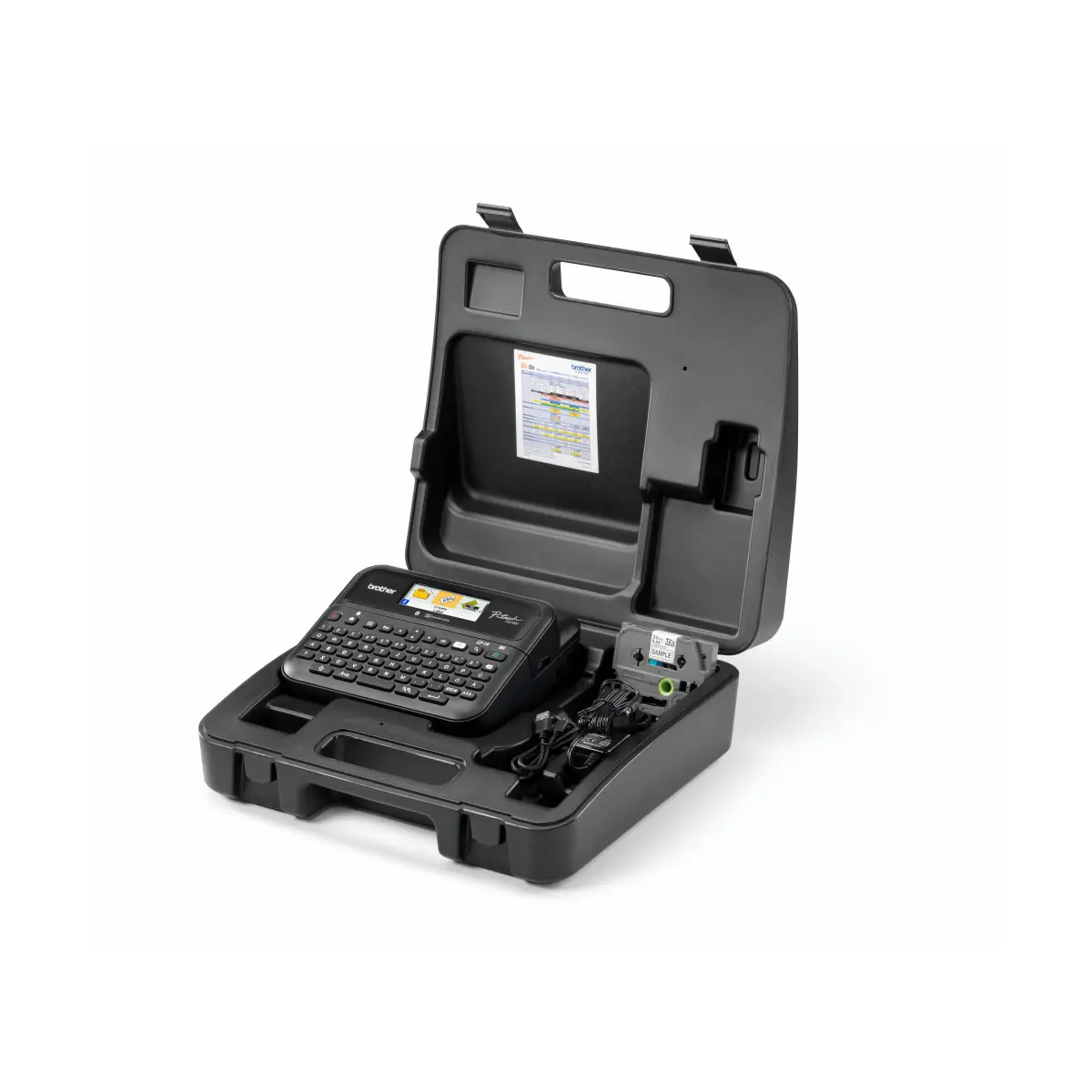 Labelprinter Brother PT D610BTVP Op Til 24mm Blue K b Billigt P Labelprinter brother pt d610btvp op til 24mm blue k b billigt p