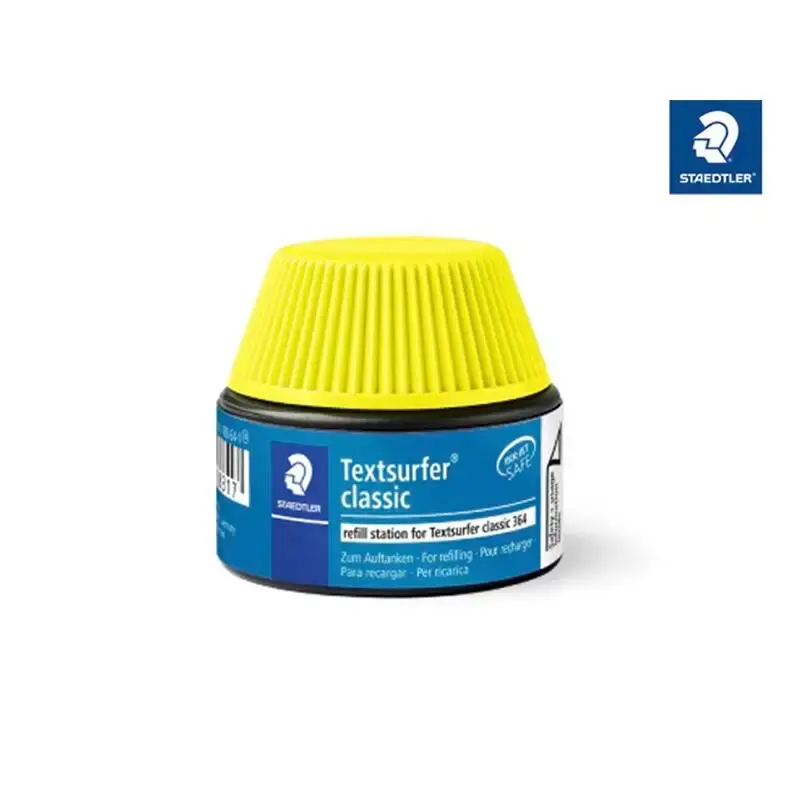 Refill - STAEDTLER Textsurfer Classic 364 - Gul - 30 ml - 4 stk - Køb ...