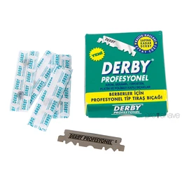 The Shave Factory Straight Edge Razor Kit  Matte / 100 Derby Professional Single Edge Razor Blades - View #5