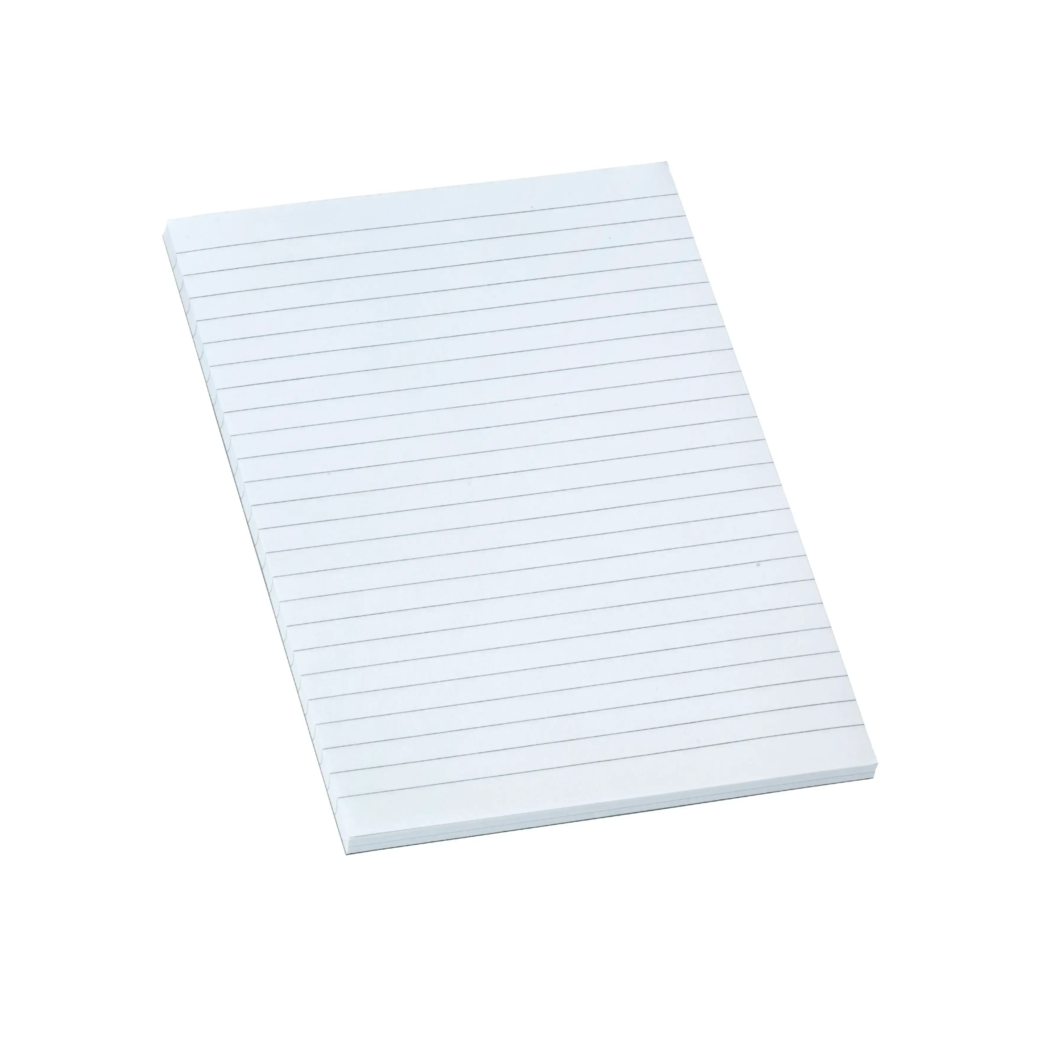 Notesblok A5 hvid linieret toplimet 60g u/huller - 5 stk - Køb billigt ...