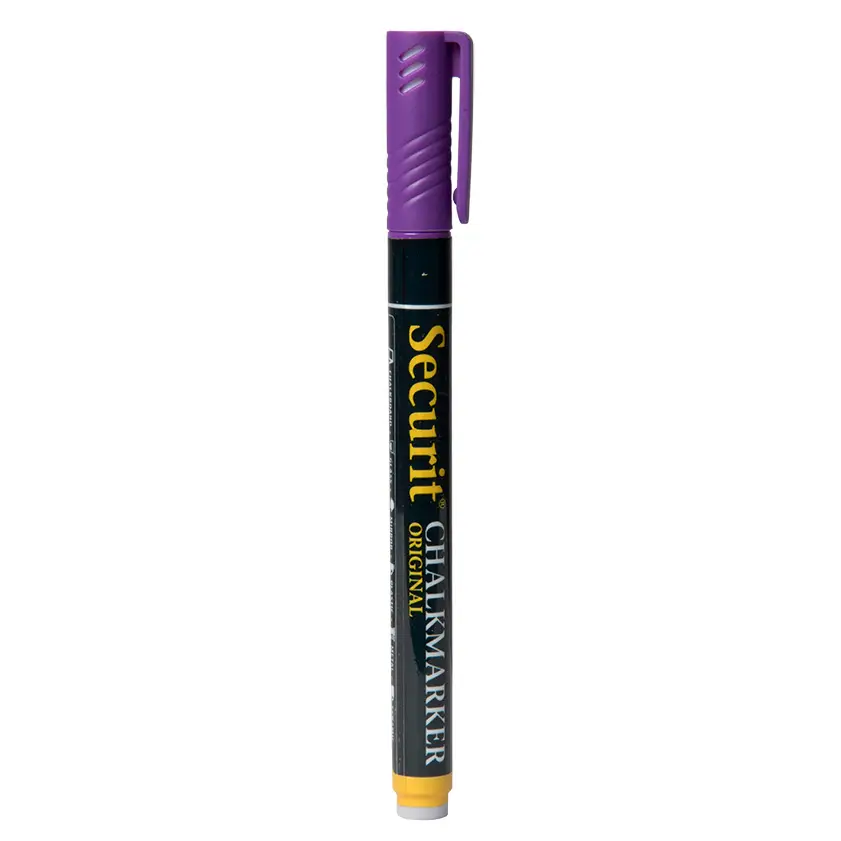 Chalk marker Securit Original violet 12mm rund spids Køb billigt på