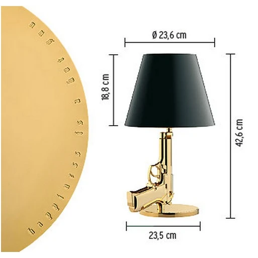 Gun sales bedside lamp