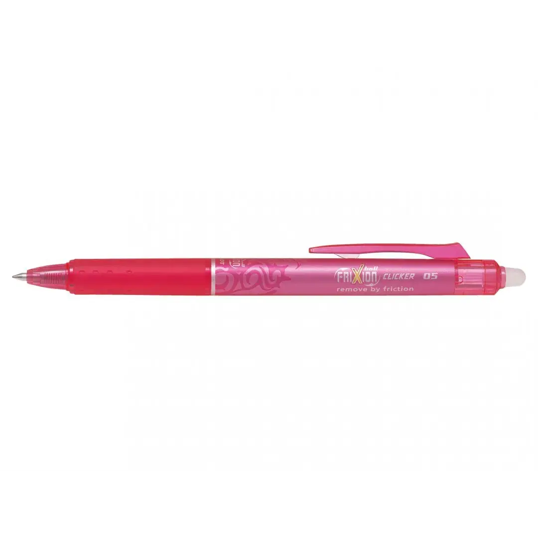 Pilot FriXion Clicker - Pink Rollerpen 0,5 mm - Køb minimum 12 stk ...