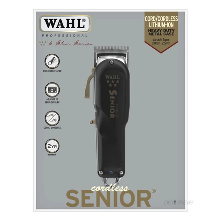 WAHL cordless SENIOR バリカン Senior™ Cordless - 5 Star Series