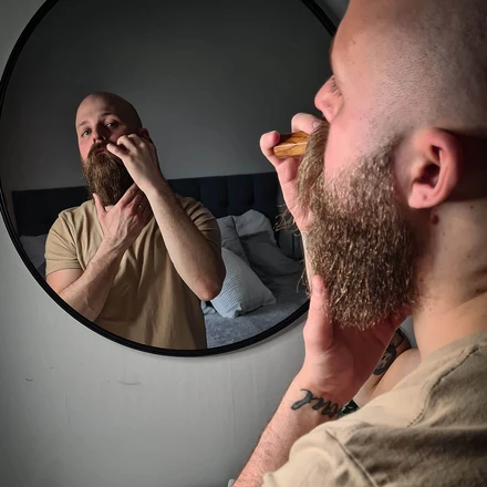 Beard Brush in Olive Tree from Mr. Bear