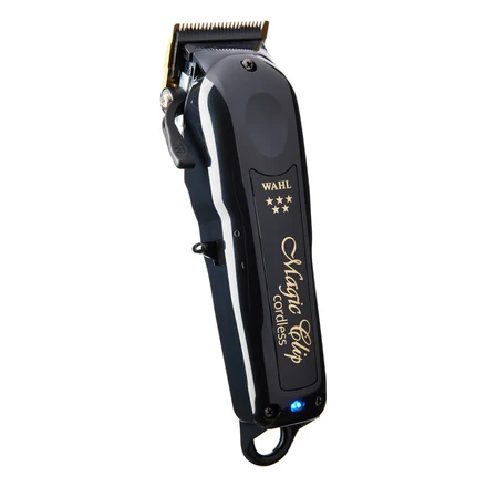 WAHL MagicClip&Detailerバリカンブラック@7^~^6㊹ Wahl® 5-Star Cordless Black Barber Magic Clip Clipper