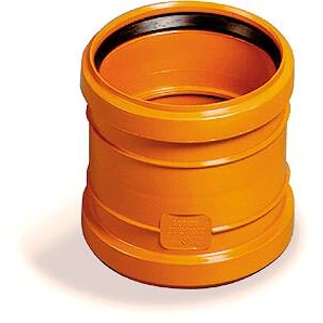 Kloak PVC dobbeltmuffe Ø160 mm » Køb online hos LINDS.dk