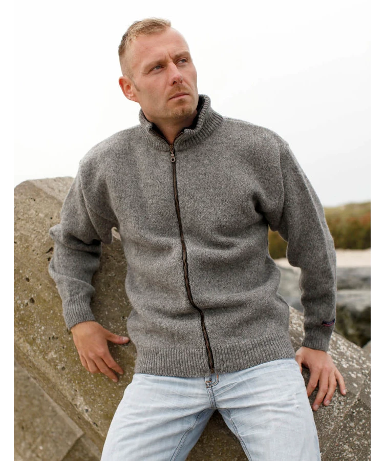 oprejst ciffer falanks Norwool færøsk sweater af 100% uld