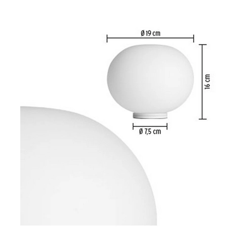 Glo Ball Basic Zero Table Lamp with Switch Flos Buy online